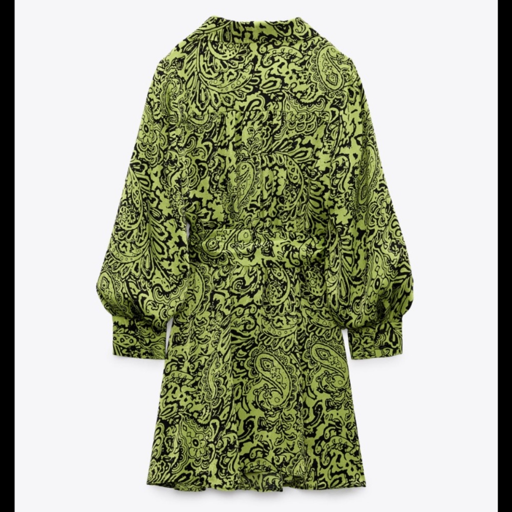 Zara printed mini dress - Picture 3 of 8